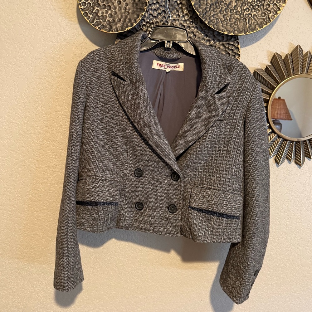 Free People Women's Cropped Blazer